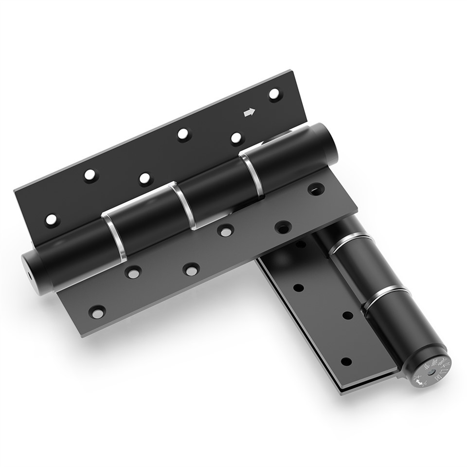black door hinge